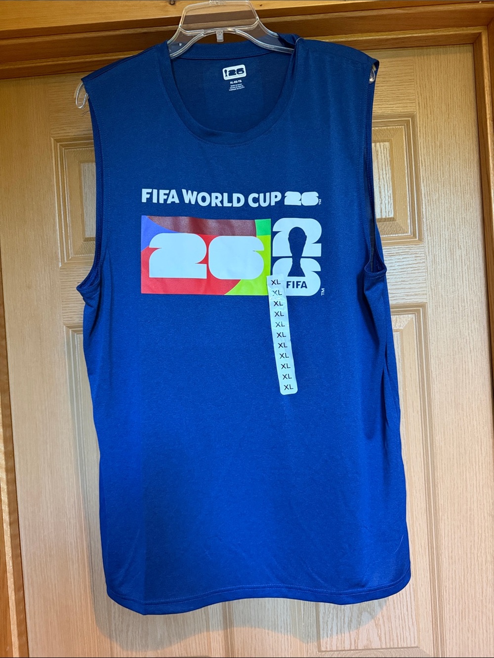 FIFA World Cup Soccer 2026 Blue Sleeveless Performance Athletic Tank